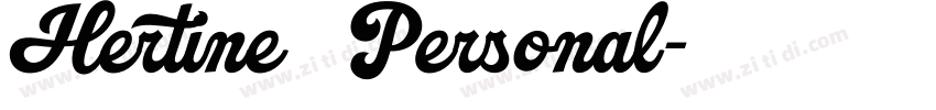 Hertine   Personal字体转换